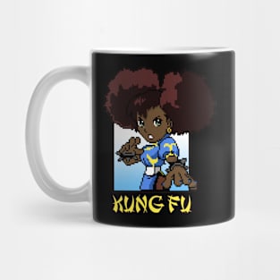 Kawaii Afro Kung Fu Girl Mug